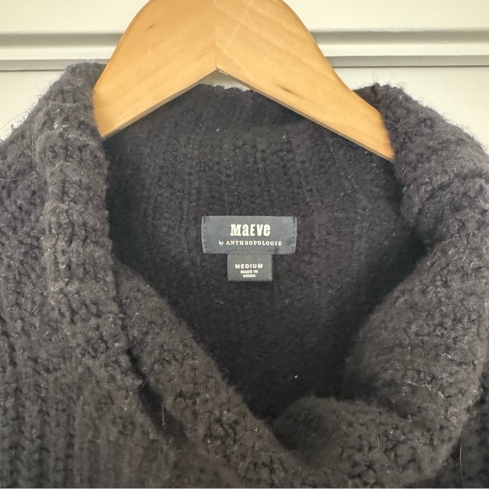 Anthropologie Maeve Wool Blend Cowl Neck Sweater Size‎ Meidum - Picture 2 of 5